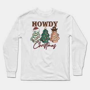 Howdy Christmas Tree Candies Long Sleeve T-Shirt